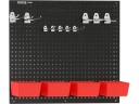 Sienas paneļu sistēma YATO, YT-08980, 2 metāla paneļi 550x455 mm, 32 uzglabāšanas aksesuāri