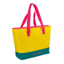 Termiskā soma Beach Fluo Tote GIO`STYLE 112305402, 52x15,5x32 cm, 20 l, zaļa/rozā/dzeltena/gaiši zila