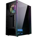 Gembird Fornax 2500 ARGB Datora korpuss CCC-FC-2500, 350mm, 200mm, 420mm, 4.4kg, SPCC, Tempered glass, 2x2.5" bays