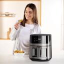 Black Decker fritēze BXAF6500E ES9730070B, 6.5L, 1600W, 8 režīmi, digitālais displejs, nerūsējo&scaron;ā tērauda korpuss