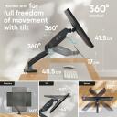 Onkron monitori tarvik G80-B, maksimaalne kaalutaluvus 8 kg, minimaalne ekraani suurus 33 cm, maksimaalne ekraani suurus 81.3 cm
