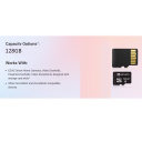 128GB UHS-I 10.klase Viedā MicroSD Karte ideāla Full HD video ierakstam r90mbps/w50Mbps Ezviz CS-CMT-CARDT128G-D