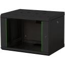 Digitus Sienas montāžas skapītis DN-19 07-U-SW, IP20, stikla durvis, 305-370mm, 100kg, 420x600x450mm