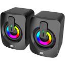 Baracuda Stereo skaļruņi SEASHELL BGSP-011, 2x3000 mW, 25Hz-20kHz, LED apgaismojums, 3,5 mm un USB ieeja