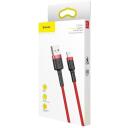Baseus Kaabel CALKLF-B09, 100cm, 2.4A, Lightning, USB, punane