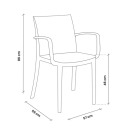 Dārza krēsls Verona Armchair melns BICA 1691933 47x59x86 cm, 4 kg