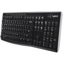 Logitech Klaviatūra K270 920-003738, belaidė, QWERTY, 2.4 GHz, 10 m, 24 mėnesių baterijos veikimo laikas, juoda