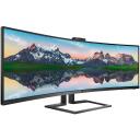 Philips | SuperWide curved LCD display | 499P9H/00 | 48.8 " | VA | Dual QHD | 32:9 | 70 Hz | 5 ms | 5120 x 1440 pixels | 450 cd/m&sup2; | Headphone out | HDMI ports quantity 2 | Black