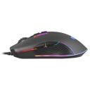 Fury Vadu spēļu pele NFU-1699, 500-6400 DPI, 7 pogas, 160 m, USB, simetrisks dizains, RGB apgaismojums