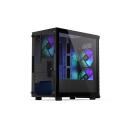 Endorfy Signum M30 Arvutikorpus EY2A020, 401mm, 205mm, 387mm, Micro ATX, 2x2.5" pesa, 1x120mm taga, 2x120mm ees, ARGB, must