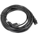 Lanberg CEE 7/7 kuni IEC 320 C13 toitekaabel CA-C13C-11CC-0100-BK, 10 m, 10 A, must, 90&deg; nurk