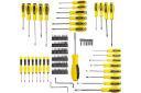 Screwdriver and Bit Set, WMC TOOLS, WMC-10100, 100 pcs, chrome vanadium steel, ergonomic design