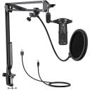 Easypix My Studio Podcast 62021, 36dB, 20-20000Hz, 32&Omega;, USB Type-A, rinkinys: mikrofonas, garso filtras, ausinės, stovas