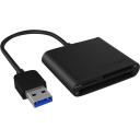 Raidsonic ICY BOX IB-CR301-U3 USB 3.0 ārējais kar&scaron;u lasītājs, 3 x kar&scaron;u slots: CF, SD, microSD, 5000 Mbit/s