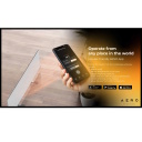 Smart premium-class infrared and convection heater up to 30m² 700W 11mm tempered glass panel with Wi-Fi 110×40×4 cm black AGH0002S Aeno