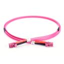 Digitus Optiskās &scaron;ķiedras kabelis, DK-2533-02-4, 2m, OM4, 2 x LC multi-mode - male, halogēnu brīvs, keramikas ferrule