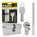 Keltin Luku silinder K02675, 30/30 mm, alumiinium, ZnAl, 3 v&otilde;tit, 25000 ts&uuml;klit, kinnituskruvi kaasas