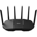 Asus ruuter 90IG0A30-MO9C10 Wi-Fi 7 9400 Mbit/s, Tri-band, 4x 2.5G porti, AiMesh, 6 antenni, Must