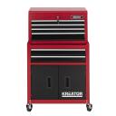 Riteņu instrumentu skapītis, KREATOR, KRT653005, Izmēri: 64 cm x 32,5 cm x 64 cm, 6 atvilktnes, 70 kg jauda