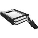 Raidsonic Salvestusketta kott IB-2227StS, 2x2.5", 2xSSD, 2xHDD, 6 Gbit/s, must, kuumvahetus, v&otilde;tme lukustus