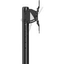 Sbox grīdas statīvs FS-622, 75x75-200x200, melns, +90&deg;/-90&deg;, 61.3x41.7x139.2cm, 13''-50'' (33-127cm), 20kg