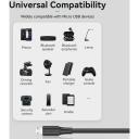 Vention USB2.0 į Micro-B kabelis/0.25m juodas CTIBC, 0.25m, USB A, Micro-USB B, 2A, 0.48Gbit/s, PVC, Ni
