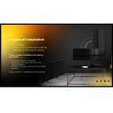 Smart premium infrared and convection heater up to 30 m² 700W 11 mm tempered glass panel with Wi-Fi 110×40×4 cm white AGH0001S Aeno