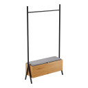 Drēbju pakaramais AALBORG ar soliņu 97x32xH180cm, ozols 45095