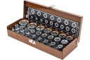 Galvas komplekts 1/4" un 1/2" DR, FORSTIME, FT-50121G, 25 gab., 6-stūru, CrV tērauds, ar kasti
