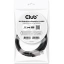 Club3D кабель DisplayPort CAC-2163 Mini DP на DP 2м 21.6 Гбит/с 4K 60Hz, прямой разъем, 1 шт