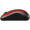 Logitech USB optinė pelė M185 910-002240, 1000 DPI, 3 mygtukai, 10 m belaidžio ry&scaron;io diapazonas, AA baterija, raudona spalva