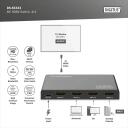 Digitus HDMI komutators, 3x1, DS-55333, 4xHDMI, 48Gbps, metāla korpuss, HDR atbalsts