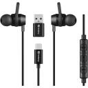 Sandberg Austiņas USB-C/A In-Earset ar līnijas mikrofonu 126-50, 20-20000 Hz, 95 dB, 16 &Omega;, 1,2 m, stereo, melna