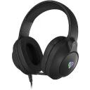 Genesis austiņas, Neon 213 RGB, NSG-2306, 20-20000 Hz, 32 &Omega;, -42 dB, vadu, melnas, RGB apgaismojums, skaļuma regulē&scaron;ana