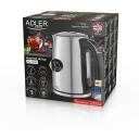 Adler elektriline veekeetja AD 1340, 1,7 L, 2200 W, roostevaba teras, LCD ekraan, 360&deg; p&ouml;&ouml;ratav alus