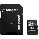 Goodram Atmiņas karte microSDHC M1AA-0160R12, 16GB, 100Mb/s, 10Mb/s, adapteris, magnētisma dro&scaron;s, triecienizturīgs