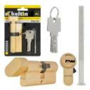 Keltin Užrakto cilindras su rankenėle K02644, 30/30G mm, 3 raktai, aliuminis, ZnAl lydinys, 25000 ciklų