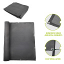 Varjutusv&otilde;rk BIOOGROD 760970 80% 140 g/m&sup2; 1.5 x 5 m Grafiit