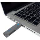 Logilink USB port blocker AU0045, 1x atslēga, 8x slēdzenes, zila, fiziski bloķē piekļuvi USB portam