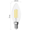 Emos LED lemputė Filament Candle ZF3A43, 3,8 W, 806 lm, E14, 230 V, 50 000 valandų, neutrali balta, A klasė