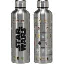 Paladone Zvaigžņu kari Metāla ūdens pudele PP13574SW, 500ml, nerūsējo&scaron;ais tērauds, oficiāli licencēts