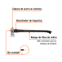 Топор с рукояткой из стекловолокна 84см 1,4 кг 14962 HM-3-1 / 2F Truper