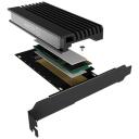 Raidsonic ICY BOX PCIe karte IB-PCI214M2-HSL, PCIe 4.0 x4, M.2 2230/2242/2260/2280, 1 SSD, melna
