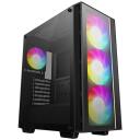Deepcool Korpus MATREXX 55 Mesh V4 C R-MATREXX55-BCAGA4-G, 2x3.5", 2+1x2.5" 4 7, USB-C, USB 3.0, k&otilde;rvaklappide/mikrofoni pesa