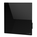 Smart premium infrared and convection wall heater 500W 50×50×5 cm 5mm tempered glass panel with LED display black AGH0012S Aeno