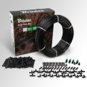 Ūdens plūsmas pilienu šļūtene 100m, BRADAS, DSWWF100-SET4, komplektā 182 elementi