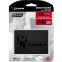 Kingston A400 SSD, SA400S37/240G, 240 GB, 500 MB/s, 350 MB/s, TLC, 2.5", 6 Gbit/s, Vibration proof, Shock resistant