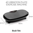Bodi-Tek Vibration Plate Trenažieris BT-VIBD-EU, 440W, 14kg, 7 masāžas režīmi, 4D vibrācija, pretestības lentes