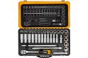 Jcb T&ouml;&ouml;riistade komplekt 36 tk JCB-4362M, Cr-V, 1/2", 36 tk, 19 otsikut, 12 s&uuml;gavat otsikut, T-kujuline k&auml;epide, metallkarp