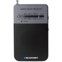 Blaupunkt Pārnēsājamais radio PR3BK, 0,3 W, 1 skaļrunis, 1,5 V, 2 AA baterijas, AM, FM, teleskopiska antena